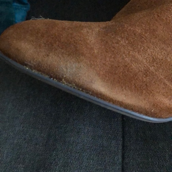 Camel Suede Calf Boots Size 8 - Picture 4 of 4